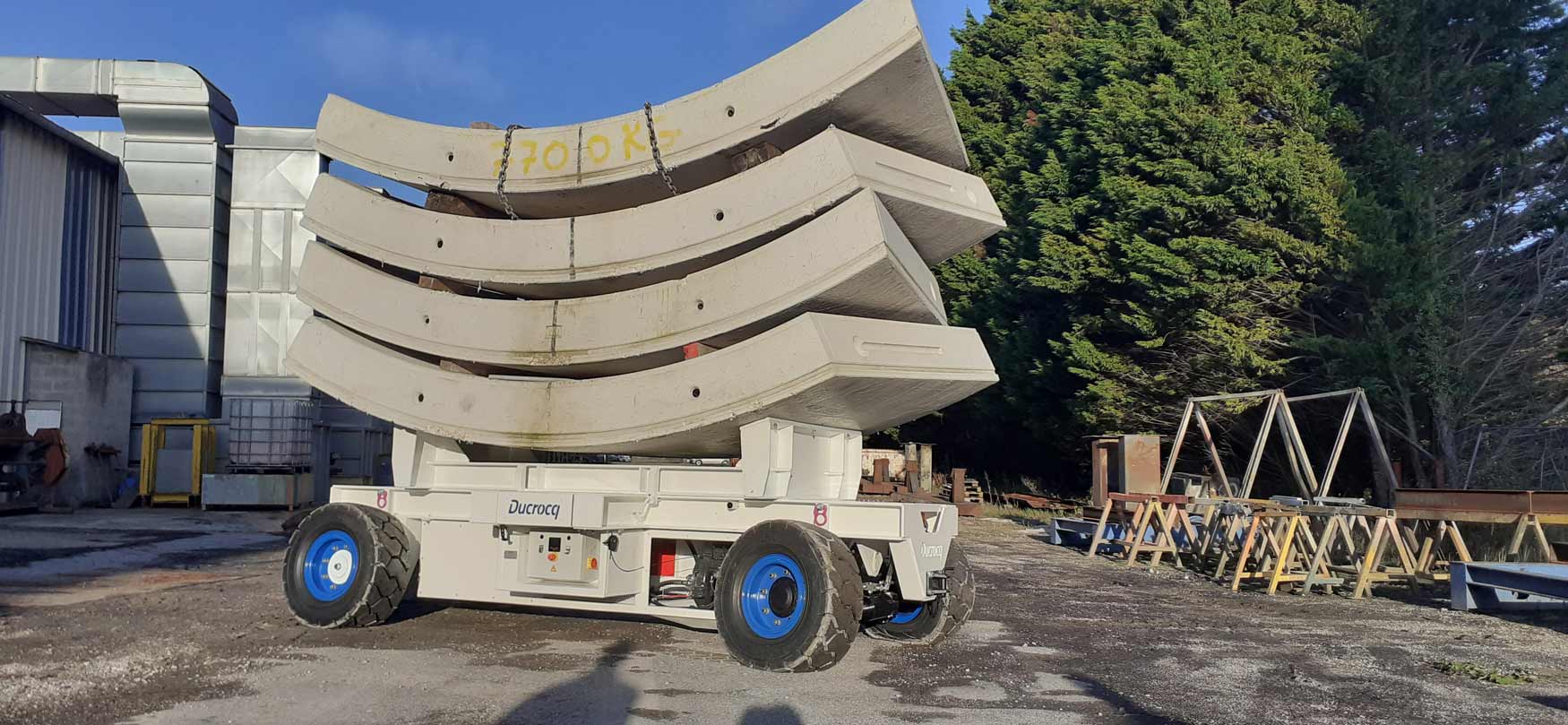 30 mTon Segment Trolley for Grand-Paris project L18-1 Vinci Construction-Spie Batignolles